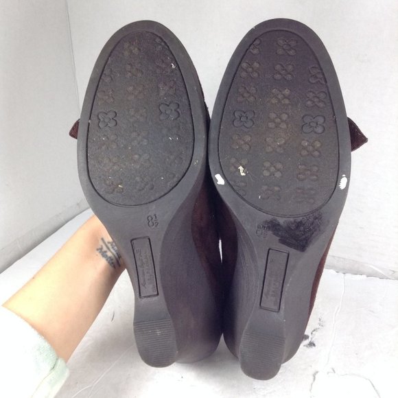 American Eagle Women Wedge Loafers Shoes Brown Size 8.5 - Picture 7 of 13